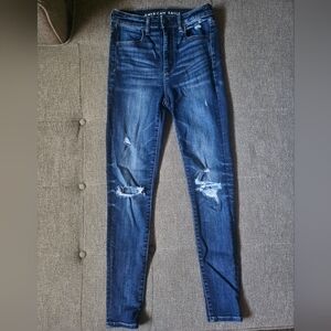 American Eagle distressed skinny jeans